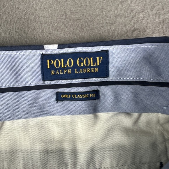 Polo Golf Ralph Lauren Shorts Mens 35 Navy Blue White Floral Golf Classic Fit - Picture 3 of 12